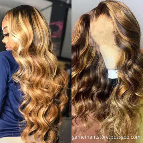 Wholesale New Year Best Quality Ladies Natural Wigs For Black Women 13*4 Lace Frontal Wig 100% Raw Virgin Indian Human Hair